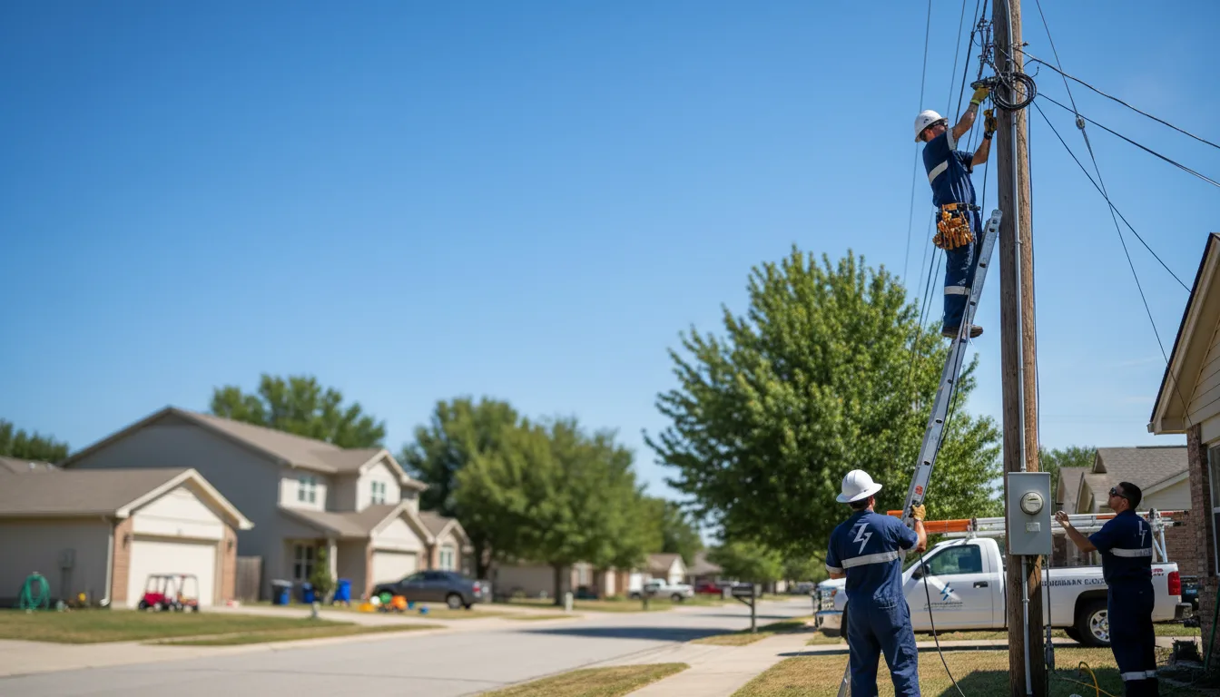 Residential electrician providing installation services in Eden, GA